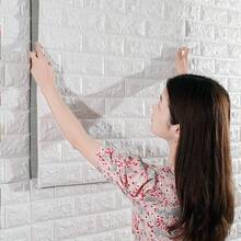 5/10/20pcs 3D Removable Wallpaper Panels, Self-Adhesive, No Glue Needed, Easy To Apply On Walls, Suitable For Bedroom And Room Decor, Beautify Your Space - Multicolor - View 2