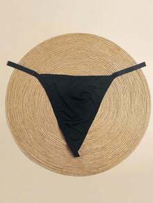 Customized Funny Thong, Gold & Silver Pendant Lettering Customizable Name, Sexy Personalized Thong, Can Customize Any Name, Couple Gift, Christmas Costume, Christmas Gift, Merry Christmas, Customized Christmas Sequin Colorful Lingerie, Gift For Girlfriend, Living Room, Bedroom, Anniversary, Birthday, Holiday, Dog, Colorful, Cute, Charming - Black - View 6