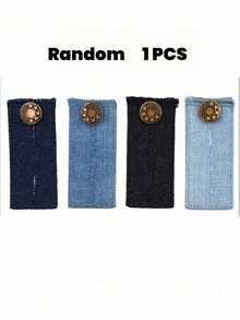 Expand Button For Pants, Waist Extender For Jeans, Trouser Hook With Long Buckle, Elastic Adjustment Waist Button, Belt Extension Buckle, Quilting Supplies - màu xanh nhạt - Xem 7