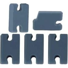 ZJchao 5 Pcs/Set Kit De Compatibilidad De Aleta De PVC Accesorios De Tabla De Surf De Relleno De Pesta?as FCS 2 Ajustador De Tim¨®n Kit De Compatibilidad De Aleta Ajustador De Aleta De Cola - 1 - Ver 3