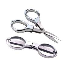 Tijeras plegables de acero inoxidable portátiles y mini, tijeras de bolsillo plegables para viajes, pequeñas, multiusos, accesorios para enfermeras, viajes, oficina, manualidades, costura, hogar - Multicolor - Ver 8