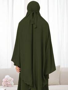 1pc Minimalist & Fashionable Muslim Women Hijab Headscarf, Suitable For Daily Wear, Praying, All Seasons - Multicolor - View 3