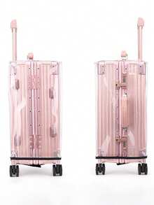 1个透明行李箱保护套，加厚耐磨防水，适用于20/24/28/30英寸行李箱，适合旅行