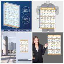 QUICKFIT - Pster de entrenamiento de ejercicio de bolsa de, laminado - Tabla de entrenamiento de bolsa de, 18x 24 pulgadas - Laminado + 68L x 7A cm - Ver 1