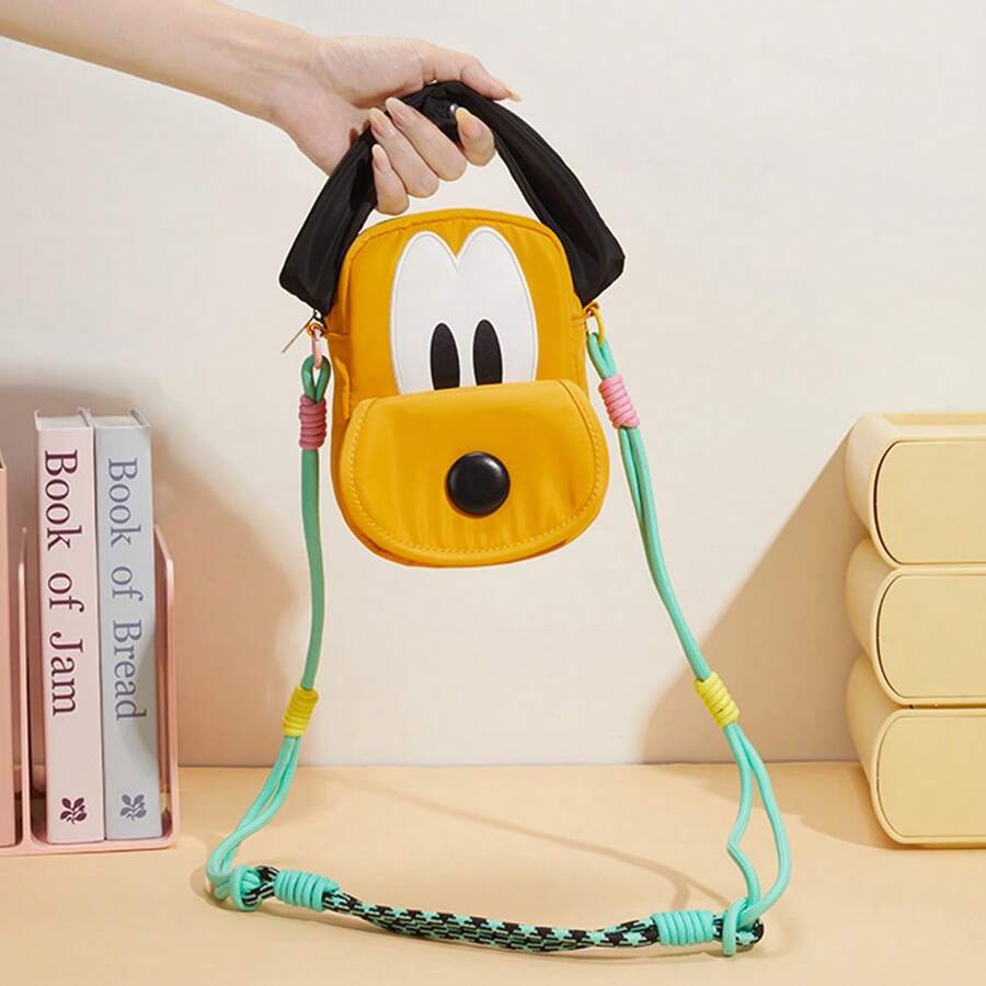 Miniso Pluto 95th Anniversary Bag, Cute Pluto Dog Ear Shape Handbag, Fun Cartoon Shoulder Purse