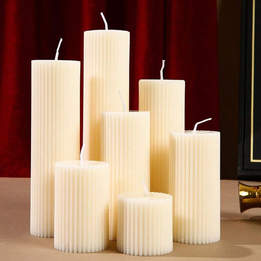 1pc/Box New Cylindrical Candle (Height: 5cm/1.96in To 20cm/7.87in, Diameter 1.96in), Scented Candle, European Style, Smokeless Candle, White Candle, For Home Decor, Room Decor, Bedroom Decor, Party, Dining Table Decor, Kitchen Decor, Dining Room, Romantic, Party, Candlelight, Birthday Candle Decor, Holiday Decor, Candle, Candles, Halloween, Autumn, Gifts, Scented Candles, Home Decoration, Vintage Decor, Christmas Decorations, Christmas Decor, Christmas Gifts