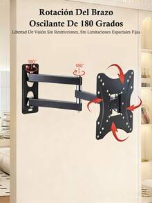 Soporte para TV Soporte para TV, Ángulo Ajustable Soporte de Pared LCD, 14''-47'' - Negro - Ver 6