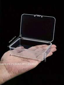 24 pezzi/20 pezzi/14 pezzi/12 pezzi/1 pezzo Scatole di immagazzinaggio in plastica mini, scatole trasparenti, scatole per gioielli portatili, scatole organizer con coperchio a ribalta, adatte per l'immagazzinaggio di piccoli oggetti, immagazzinaggio portatile di gioielli - trasparente - Visualizzare 4