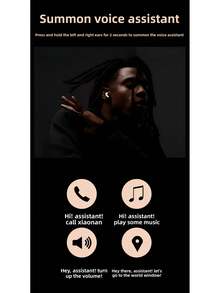 New Air4 Wireless In - Ear Earbuds With Ultra - Long Battery Life & High - Fidelity Sound 8 In 1 Wireless Earbuds ANC Active Noise Cancelling(-36db)In-Ear Earphones With Charging 33H Playtime 360 Hi-Fi Stereo Waterproof Headphones Android Phone/ AlRP0DS Pro IOS Laptops 1:1 Clone Sport Noise Cancelling Earbuds, Wireless Headphones With Secure Fit & Ambient Mode, 30H Battery IPX4 Sweatproof Running, Gym - 白色 - 查看 7