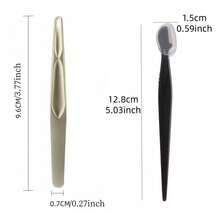 1/3pcs Stainless Steel Precision Eyebrow Tweezers, Eyebrow Trimmer With Protective Net, Washable & Reusable, Suitable For Bedroom And Bathroom - Multicolor - View 5