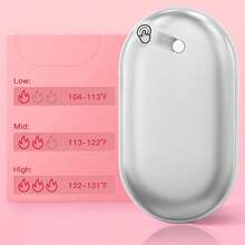 Hand Warmer With Heat On Both Sides Rechargeable Portable Pocket Warmer Long-Lasting Heating Winter Essential For Outdoor Camping & Huntingchristmas Gifts,Hand Warmers,Gifts For Men,Stocking Stuffers,Hand Warmers Rechargeable