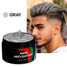 120克一次性彩色发蜡，5分钟瞬间变色，派对/音乐节必备，易于清洗不伤发，8种颜色可选，可用于挑染和色彩组合。