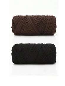 1/2 件优质 T 恤纱线，400 克（200 克 * 2），2 包优质高弹力编织碎布纱线，高弹力绳纱，纱线，钩针纱线，优质高弹力编织碎布纱线，适用于手工编织袋、篮子、地毯、鞋子、家居装饰和 DIY 工艺品，有多种颜色可供选择。 - 彩色 - 查看 84