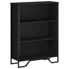 Libreria vidaXL, nera, 80x31x106 cm, materiale a base di legno - Cammello - Visualizzare 11