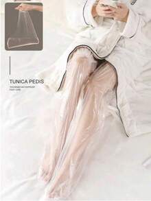 200/10片装一次性防水弹性薄膜手套，腿部保湿护理，加厚多功能手部保湿手套，适用于水疗中心、日常护肤、健康中心、美容院 - 彩色 - 查看 7