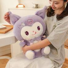Sanrio Kuromi 毛绒玩具娃娃填充动物枕头，生日礼物，圣诞派对礼物，家居装饰，紫色 - 紫色 - 查看 12