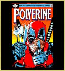 DEADPOOL - POLVERINE - NEW POP TURBO TEE!.Printed T-Shirt - Black - View 1