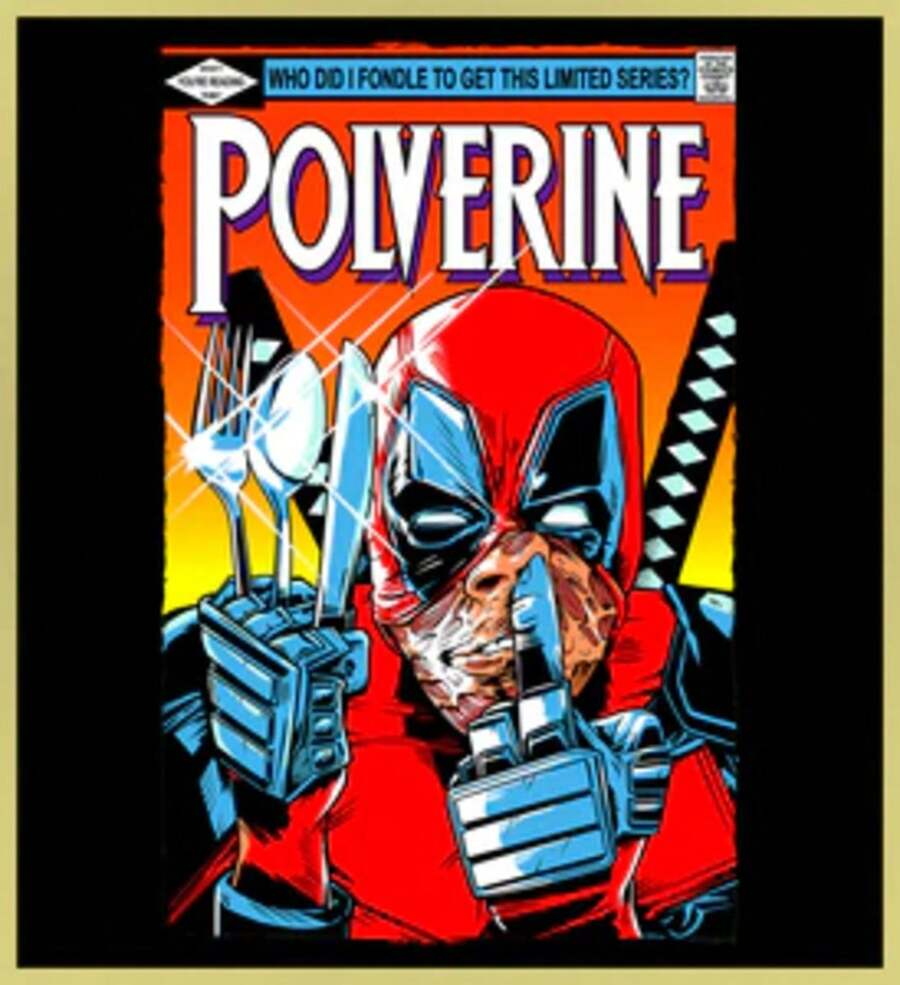 DEADPOOL - POLVERINE - NEW POP TURBO TEE!.Printed T-Shirt - Black - View 1