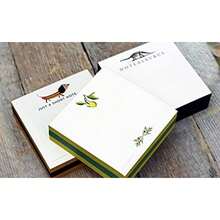 Lemon And Olive Branch Sticky Note Cube - 3 3/8" X 3 3/8" X 1" - Yellow - View 5