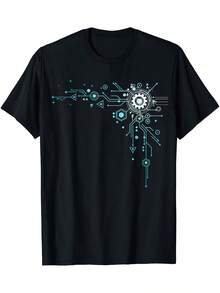 Women-Shirt Tshirt Computer Nerd Engineer Tech Geek Computer Nerd Software-Shirt - Black - View 6