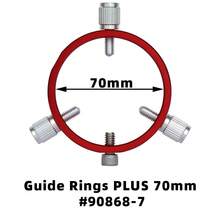 Decorative Telescopes - 70mm Guide Rings - View 2