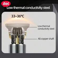 itel ITR-35 LED Display Hair Clipper, Professional Precision Carbon T-Blade, All-Metal Design, Suitable For Men, For Hair Cutting And Styling - Black - View 7