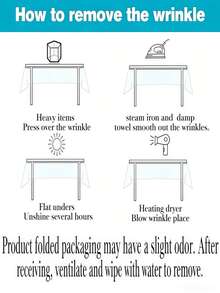 竹纤维PVC桌布 防脏、防油、防水、不可水洗、熨烫、防滑长方形桌布防尘桌垫 - 彩色 - 查看 4