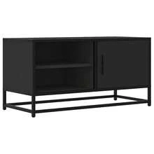 Meuble TV vidaXL, noir, 80 x 34,5 x 40 cm, bois et métal - Camel - Voir 2