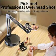 360-Degree Rotating Stylish Desktop Phone Stand With Weighted Metal Base And Arm For Live Streaming & Aerial Photography - Multicolor - View 5