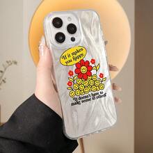 Funda de teléfono Yusha con diseño de animales, transparente, anti-huellas, mate y brillante, adecuada para 11 12 13 14 15 16 Pro, festival fresco, festival de verano, Navidad, Año Nuevo, Acción de Gracias, Halloween, regalos para familiares, regalos para amigos. - Multicolor - Ver 4