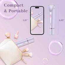 2-In-1 Women's Electric Shaver, Women's Electric Hair Clipper, Women's Electric Bikini Trimmer, Suitable For Face, Arms, Legs And Body, Christmas Gift, Hair Care, Smooth Shaving - Multicolor - View 10