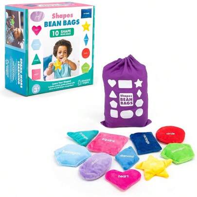 Educational Insights Shapes Beanbags. Set de 8. Aprender formas, juguetes para nios, juguetes preescolares, juguete sensorial para mayores de 3 aos