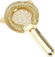 Zerodis Colador de Cóctel, Herramienta de Barra de Acero Inoxidable para Camareros, Filtrado, Fácil Manejo, Uso Doméstico y Bar, Restaurante (Dorado) - dorado - Ver 8