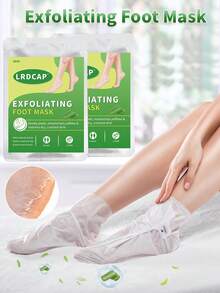 5 Pairs Aloe Vera Foot Peeling Mask - Exfoliating Foot Mask, Ultra Hydrating Foot Mask,Moisturizing Socks: Intensely Moisturizes Repairs And Softens Rough Dry Skin With Lavender & Essential Oils For Dry Cracked Feet,Perfect Choice For Christmas Holiday Gift - 白色 - 查看 8