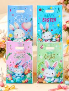 50个复活节礼品袋，复活节兔子复活节彩蛋礼品包装袋，卡通复活节风格礼品装饰袋，复活节快乐装饰品，复活节糖果袋，复活节派对回礼袋，复活节DIY手工袋，复活节购物袋，复活节家庭聚会礼品包装用品，复活节饼干烘焙袋，复活节餐桌装饰，复活节厨房包装用品，复活节房间装饰，复活节家居装饰，派对回礼 - 復活節兔子彩蛋 - 查看 2