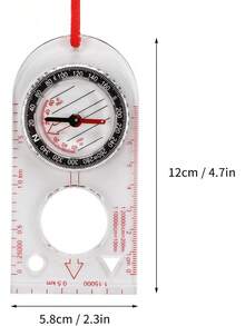 FOKH Brújula de Campo Profesional, brújula de orientación precisa, Resistente al Agua, de Uso Amplio, Duradera, para Actividades al Aire Libre, para Aventuras, para Escalar montañas - 1 - Ver 9