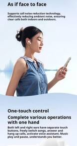 Lenovo TA210 Bluetooth Headphones: Noise Cancellation, Deep Bass Stereo Sound, Pairing Support, Call Function, Comfortable Fit, Independent Microphone, Long Battery Life, Low Latency For Gaming, And Wireless In-Ear Headphones For Music Playback. - Black - View 2