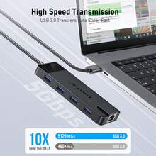 Lemorele TC93 4K10 In 1 Docking Station, Plug And Play. Compatible With SWITCH. Supports Connecting Devices With USB-C, HDMI, USB-A Interfaces, TF/SD Card Reader Interface, RJ45 Interface. Specially Designed For Laptops, It Enables One-Stop Connection Between The Computer And Multiple Accessories Or External Devices. - Black - View 6