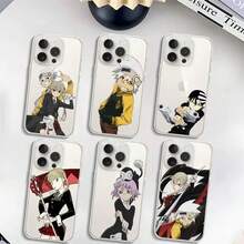 Anime S-Soul Eater Phone Case Soft Transparent Case For IPhone 17 16 15 14 13 12 11 Pro Max Mini Plus Shockproof Cover Case - Z9 - View 3