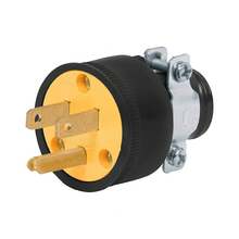 Volteck CLR-A, Clavija industrial reforzada, 2 polos, 3 hilos, 15A, 125V - 2 polos + tierra - Ver 10