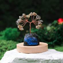 1pc Crystal Tree Of Life,Handmade Healing Gemstones,Amethyst Money Tree,Good Luck Gifts For Women Men,Crystal Trees For Positive Energy,Meditation,Home,Living Room,Office Decor - Multicolor - View 11