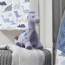 Bedtime Originals Roar Dinosaur Plush Rex, Blue(1 Count (Pack of 1)) - Multicolor - Ver 3