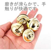 金手作り超特大 30 ミリメートルかわいいベル金属部品クリスマス装飾 DIY 手作りお守り 10 個セット - 1 - チェックする 3