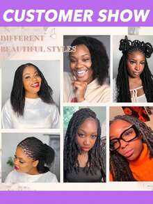 30g Bulk 4C Afro Kinky Curly Human Hair Extensions -Real Unprocessed Nature Black Hair For Dreadlocks, Micro Locs, Braids, Twists & Locs - Multi- Friendly, Braid Enhancement, Natural Look Hair, Realistic Hairline, 8 10 12 14 16 18 20 Inch - Natural Black - View 7