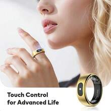 itel Ring 2 Smart Ring Heart Rate,Sleep And Activity Monitoring Touch Controls, Remote Operation Long Battery Life: 5-7 Days
