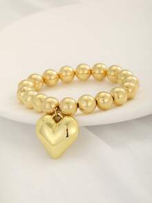 1pc Beaded Bracelet - Yellow Gold - View 5