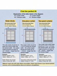 1件田园风叶子提花薄纱窗帘，现代简约窗帘 - 白色 - 查看 2