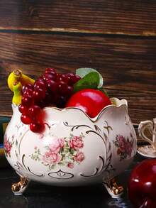 Large Capacity, Ceramic Structure, Suitable For Kitchen, Living Room, Dining Table - Food Decorative Centerpiece - Multicolor - View 3
