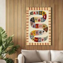 Framed Alphabet Snake Wall Art Print – Colorful ABC Poster. Charming Art For New Year, Thanksgiving, Christmas And Halloween – Perfect Picks For Home Decor, Living Room, Kitchen, Bathroom & Room Decor. - 隨機印刷 - 查看 3