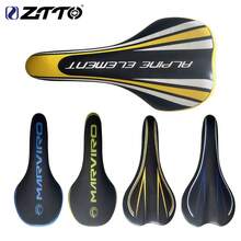 自行车鞍座，舒适柔软凝胶山地公路自行车座垫，男女通用健身自行车鞍座 - 彩色 - 查看 1